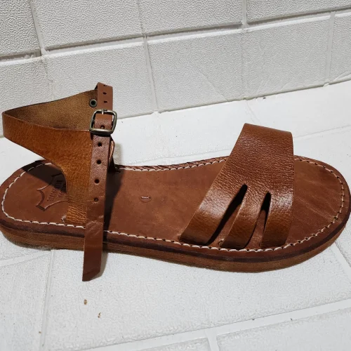 Women’s Buckled Moroccan Leather Summer Flats