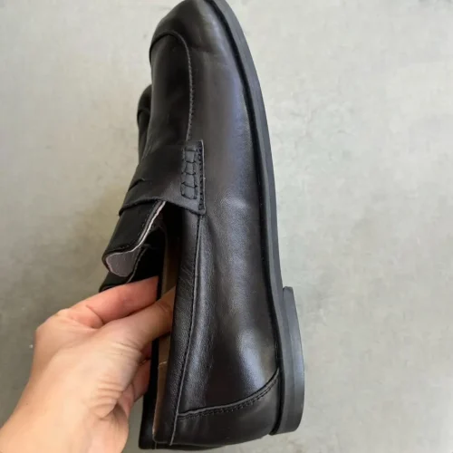 Women S Leather Suede Loafers Handmade Anatomical Flats