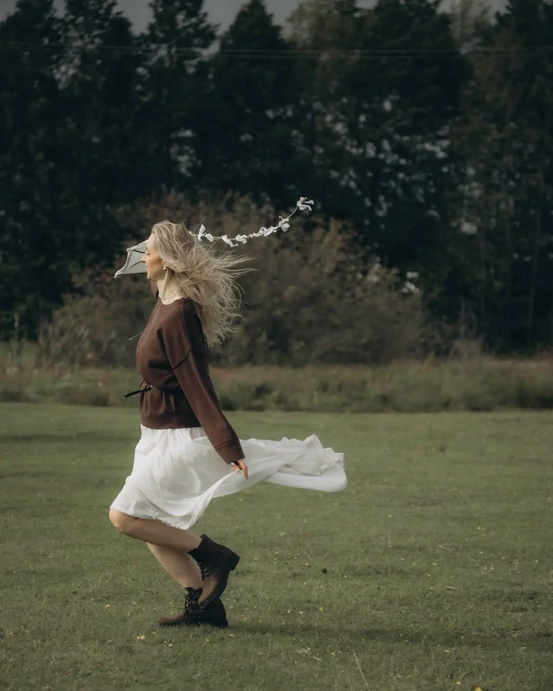 Handmade Leather Ankle Boots Vintage Brown Lace Up