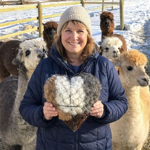 Last Day 50 Off - Handmade Natural Alpaca Fiber Bird Nesting Heartbird Lovers Gi